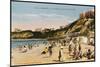 Biarritz: the Beach, from the Cote Des Basques-null-Mounted Photographic Print