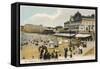 Biarritz: the Beach, the Casino Municipal and the Hotel Du Palais-null-Framed Stretched Canvas