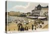 Biarritz: the Beach, the Casino Municipal and the Hotel Du Palais-null-Stretched Canvas