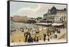 Biarritz: the Beach, the Casino Municipal and the Hotel Du Palais-null-Framed Stretched Canvas
