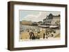 Biarritz: the Beach, the Casino Municipal and the Hotel Du Palais-null-Framed Photographic Print