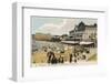 Biarritz: the Beach, the Casino Municipal and the Hotel Du Palais-null-Framed Photographic Print
