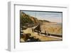 Biarritz: View of the Beach, from the Cote Des Basques-null-Framed Photographic Print