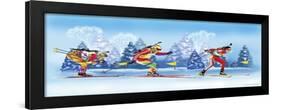 Biathlon-Olga And Alexey Drozdov-Framed Premium Giclee Print