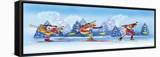 Biathlon-Olga And Alexey Drozdov-Framed Stretched Canvas