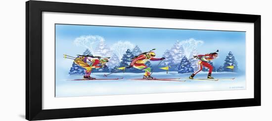 Biathlon-Olga And Alexey Drozdov-Framed Giclee Print