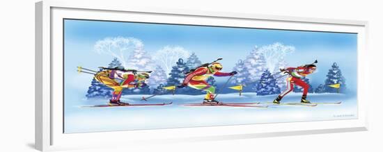 Biathlon-Olga And Alexey Drozdov-Framed Giclee Print