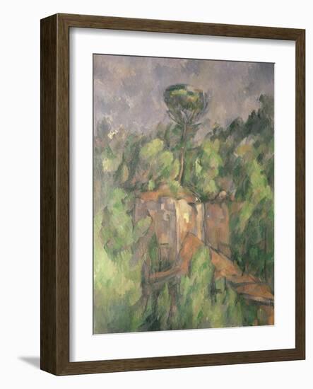 Bibemus Quarry, 1898-1900-Paul Cézanne-Framed Giclee Print