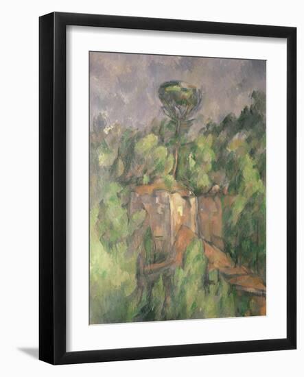 Bibemus Quarry, 1898-1900-Paul Cézanne-Framed Giclee Print