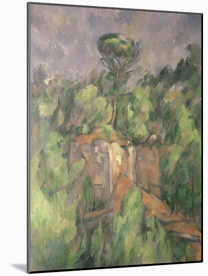 Bibemus Quarry, 1898-1900-Paul Cézanne-Mounted Giclee Print