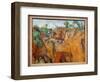 Bibemus Quarry Carrieres of Stones of Bibemus between Aix En Provence and Montagne Sainte Victoire.-Paul Cezanne-Framed Giclee Print