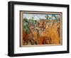 Bibemus Quarry Carrieres of Stones of Bibemus between Aix En Provence and Montagne Sainte Victoire.-Paul Cezanne-Framed Giclee Print