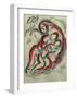 Bible: Agar dans le Desert-Marc Chagall-Framed Premium Edition