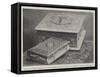 Bible and Casket Presented to the Duchess of York by the Young Women's Christian Association-null-Framed Stretched Canvas