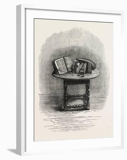 Bible Brought over in the Mayflower, in Pilgrim Hall, New Plymouth, USA, 1870S-null-Framed Giclee Print