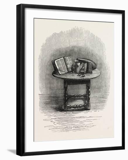 Bible Brought over in the Mayflower, in Pilgrim Hall, New Plymouth, USA, 1870S-null-Framed Giclee Print