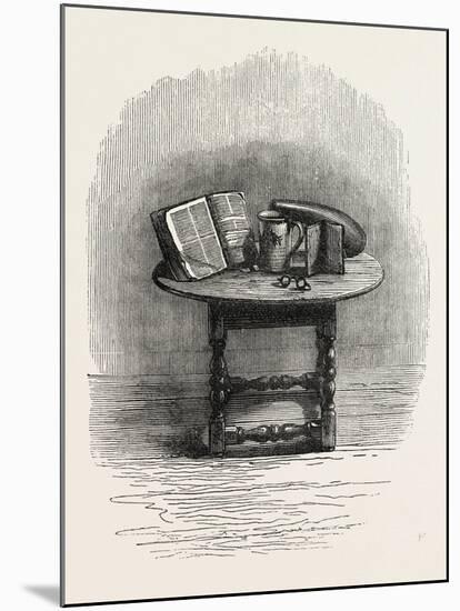 Bible Brought over in the Mayflower, in Pilgrim Hall, New Plymouth, USA, 1870S-null-Mounted Giclee Print