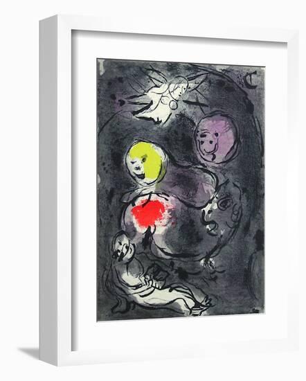 Bible: le Prophete Daniel Avec les Lions-Marc Chagall-Framed Premium Edition