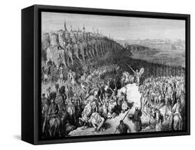 Bible. Old Testament. Judas Maccabeus before the Army of Nicamor.-null-Framed Stretched Canvas