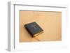 Bible on sand, Dubai, United Arab Emirates-Godong-Framed Photographic Print