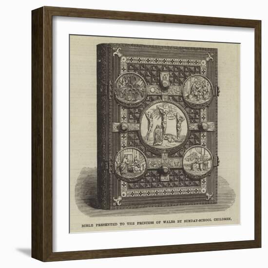 Bible Presented to the Princess of Wales by Sunday-School Children-null-Framed Giclee Print