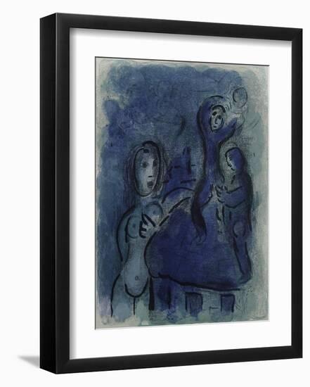 Bible: Rahab et les Espions de Jericho-Marc Chagall-Framed Premium Edition