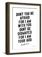 Bible Saying I BW-Becky Thorns-Framed Art Print