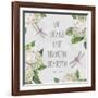 Bible Verse With Hydrangeas-B-Jean Plout-Framed Giclee Print