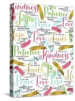 Bible Verses with Gold-Elizabeth Caldwell-Stretched Canvas