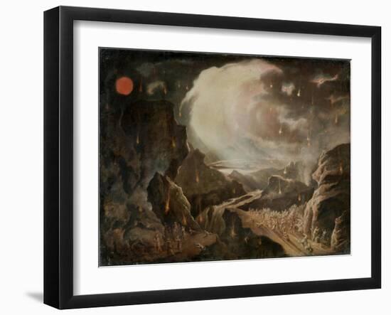 Biblical Destruction Scene-John Martin-Framed Giclee Print