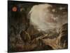 Biblical Destruction Scene-John Martin-Stretched Canvas