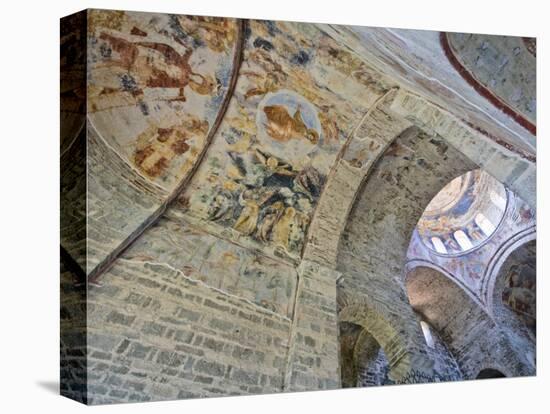 Biblical Frescoes on Dome, Church of the Divine Wisdom, Aya Sofya Museum, Trabzon, Turkey-Jane Sweeney-Stretched Canvas