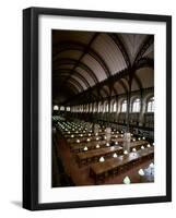 Bibliotheque Sainte-Geneviève, Reading Room, Paris, France-null-Framed Photographic Print