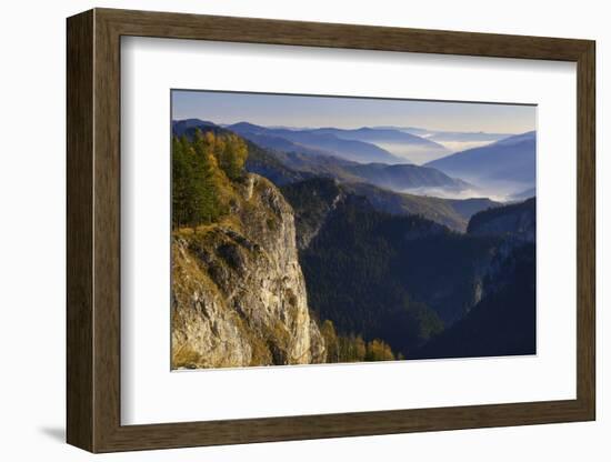 Bicaz Gorges at Dawn, Cheile Bicazului-Hasmas Np, Carpathian Mountains, Transylvania, Romania-Dörr-Framed Photographic Print