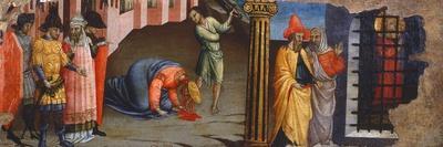 Fragment of Predella Showing Martyrdom of St. Catherine of Alexandria-Bicci di Lorenzo-Giclee Print