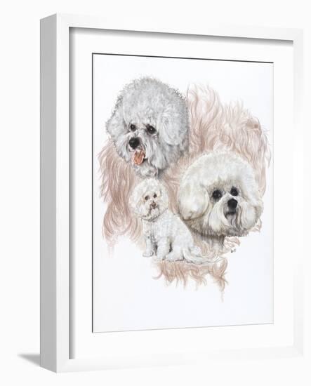 Bichon Frise-Barbara Keith-Framed Giclee Print