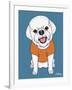 Bichon Puppy Cut-Tomoyo Pitcher-Framed Giclee Print