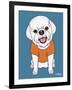 Bichon Puppy Cut-Tomoyo Pitcher-Framed Giclee Print