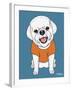 Bichon Puppy Cut-Tomoyo Pitcher-Framed Giclee Print