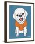 Bichon Puppy Cut-Tomoyo Pitcher-Framed Giclee Print