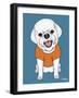 Bichon Puppy Cut-Tomoyo Pitcher-Framed Giclee Print