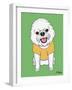 Bichon Show Cut-Tomoyo Pitcher-Framed Giclee Print