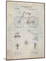 Bicycle 1890 Patent-Cole Borders-Mounted Art Print