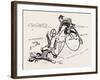 Bicycle Accident, 1888-null-Framed Giclee Print