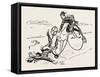 Bicycle Accident, 1888-null-Framed Stretched Canvas