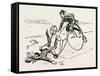 Bicycle Accident, 1888-null-Framed Stretched Canvas