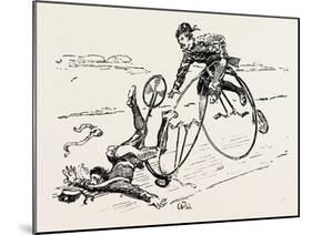 Bicycle Accident, 1888-null-Mounted Giclee Print