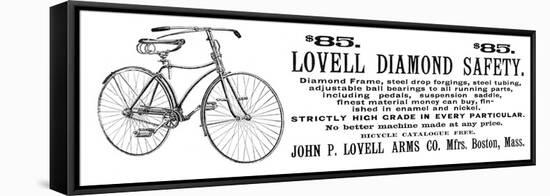 Bicycle Advertisement, 1890-null-Framed Stretched Canvas