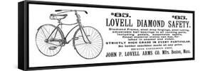 Bicycle Advertisement, 1890-null-Framed Stretched Canvas