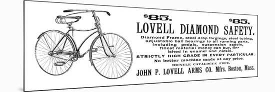 Bicycle Advertisement, 1890-null-Mounted Giclee Print